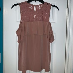 Express Flowy pink blouse